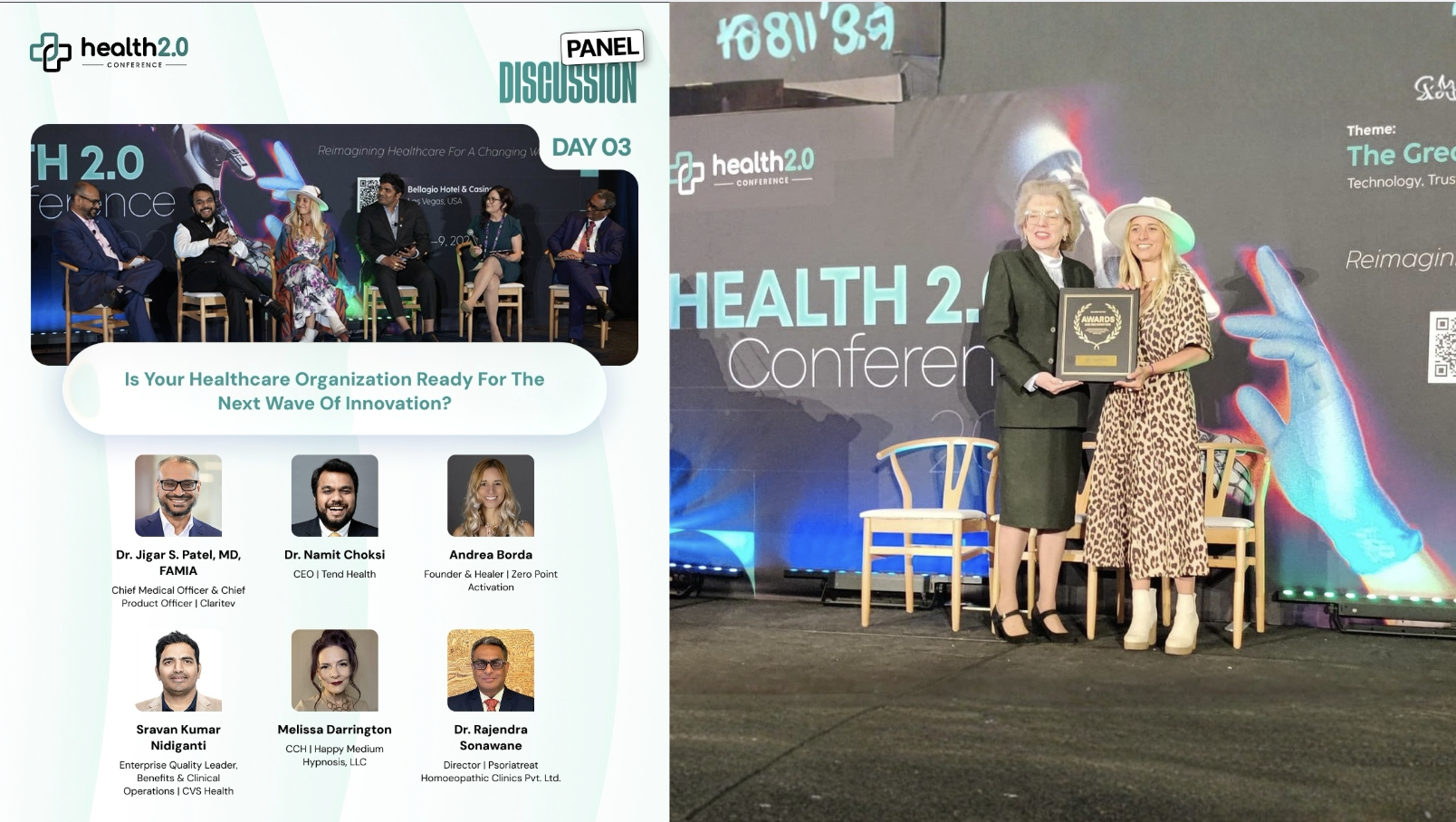Andrea Borda featured on the Health 2.0 Conference Day 03 panel — Is Your Healthcare Organization Ready for the Next Wave of Innovation?